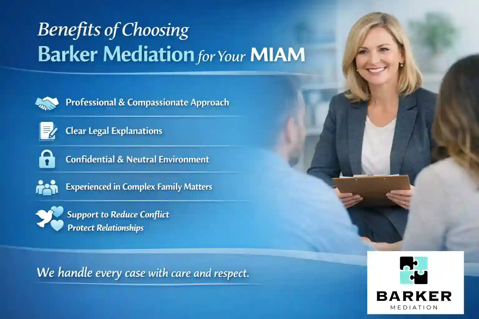 Benefits of Choosing Barker Mediation for Your MIAM Derbyshire