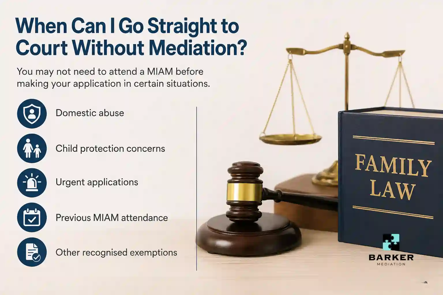 When Can I Go Straight to Court Without Mediation Derbyshire?